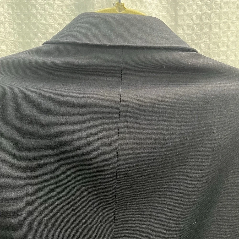 Mark Shale 100% Wool‎ Navy Blue Blazer XL Long Gold Buttons Classic USA